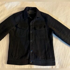 Taylor Stitch Long Haul Jacket Black Sashiko sz 38